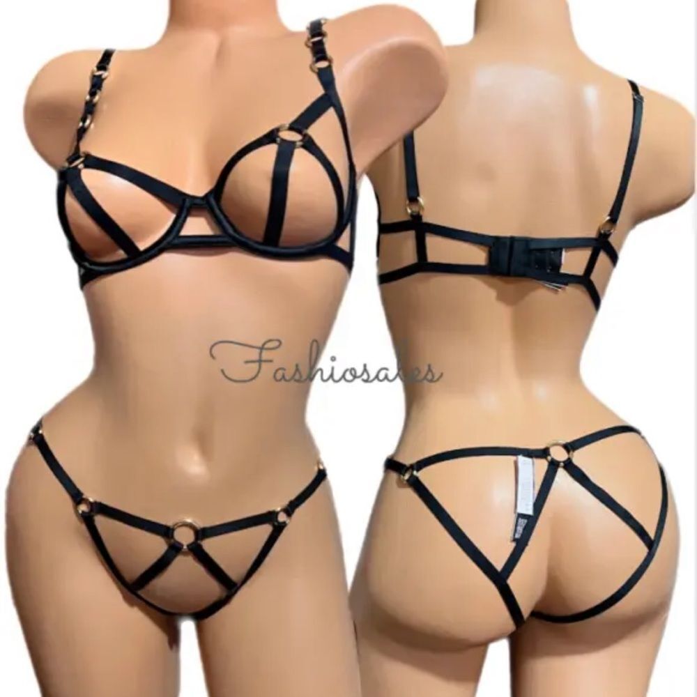 Victoria’s Secret Luxe Set Very Sexy Strappy Balconette bra & Cheekini Panty